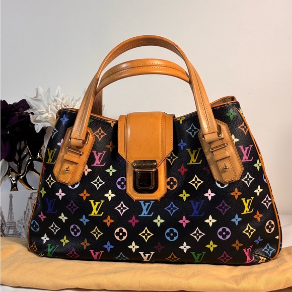Beautiful Louis Vuitton Griet Black Multicolor - Picture 1 of 16